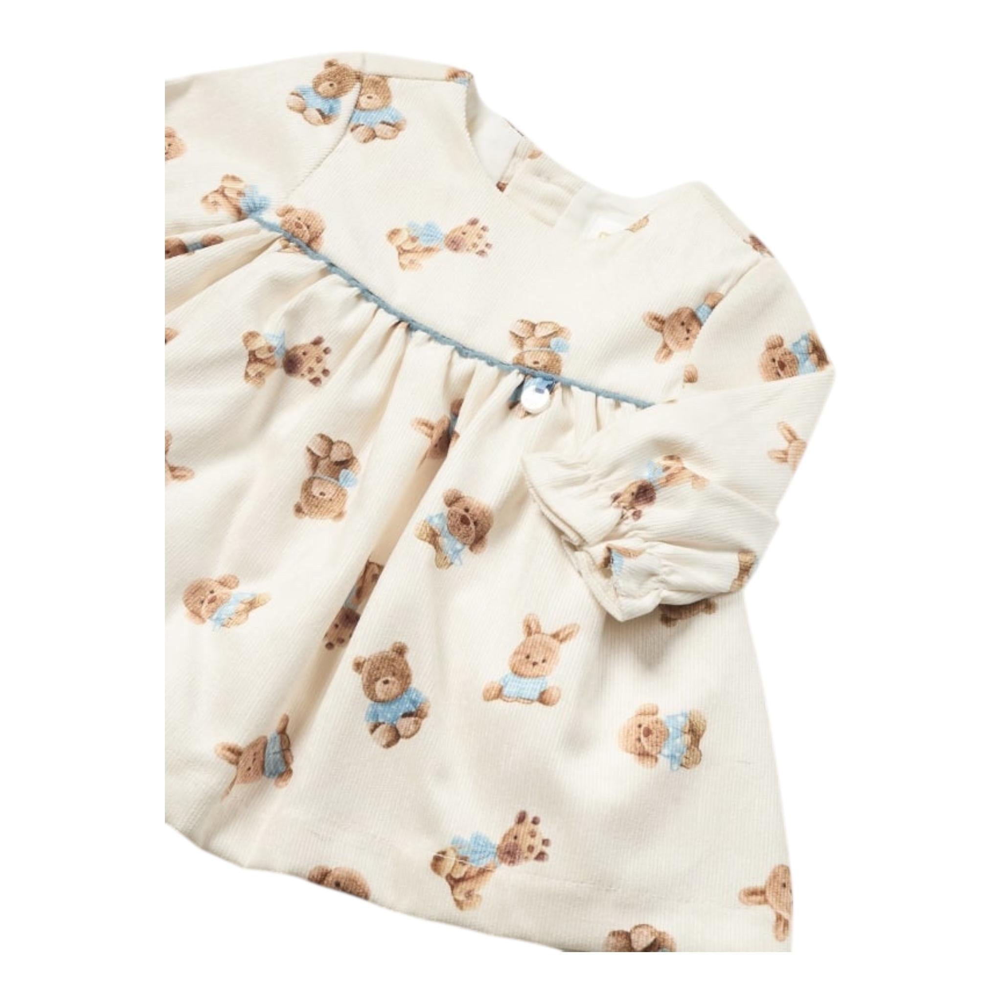 MAYORAL abito tinta unita con stampa  Beige per Neonata 2810 BEIGE MAYORAL 