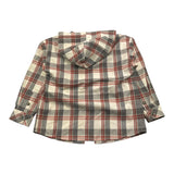 MOSCHINO camicia tinta unita con cappuccio e fantasia quadri Beige per Bambino HUC01R BEIGE MOSCHINO 