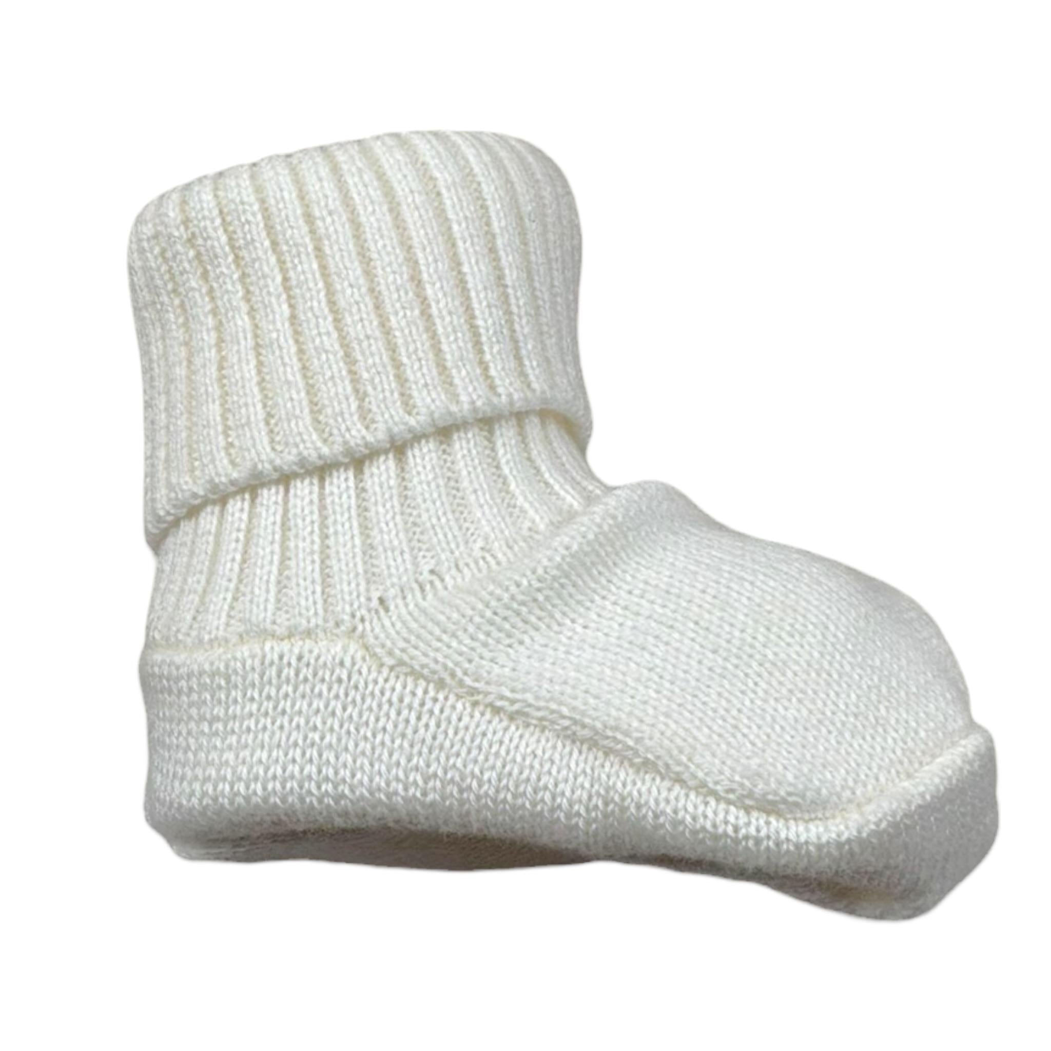 Maglifici di Verona Babbucce Tinta Unita per Neonato 045316 BIANCO MAGLIFICI DI VERONA 