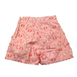 Simonetta Short Einfarbig mit rosa Applikationen für Mädchen