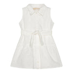 Michael Kors Abito Giromanica Tinta Unita con Ricami per Neonata R30309 BIANCO MICHAEL KORS 