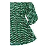 LU LU BY MISS GRANT abito tinta unita con fantasia girocollo Verde per Bambina LL1621 VERDE LU LU BY MISS GRANT 