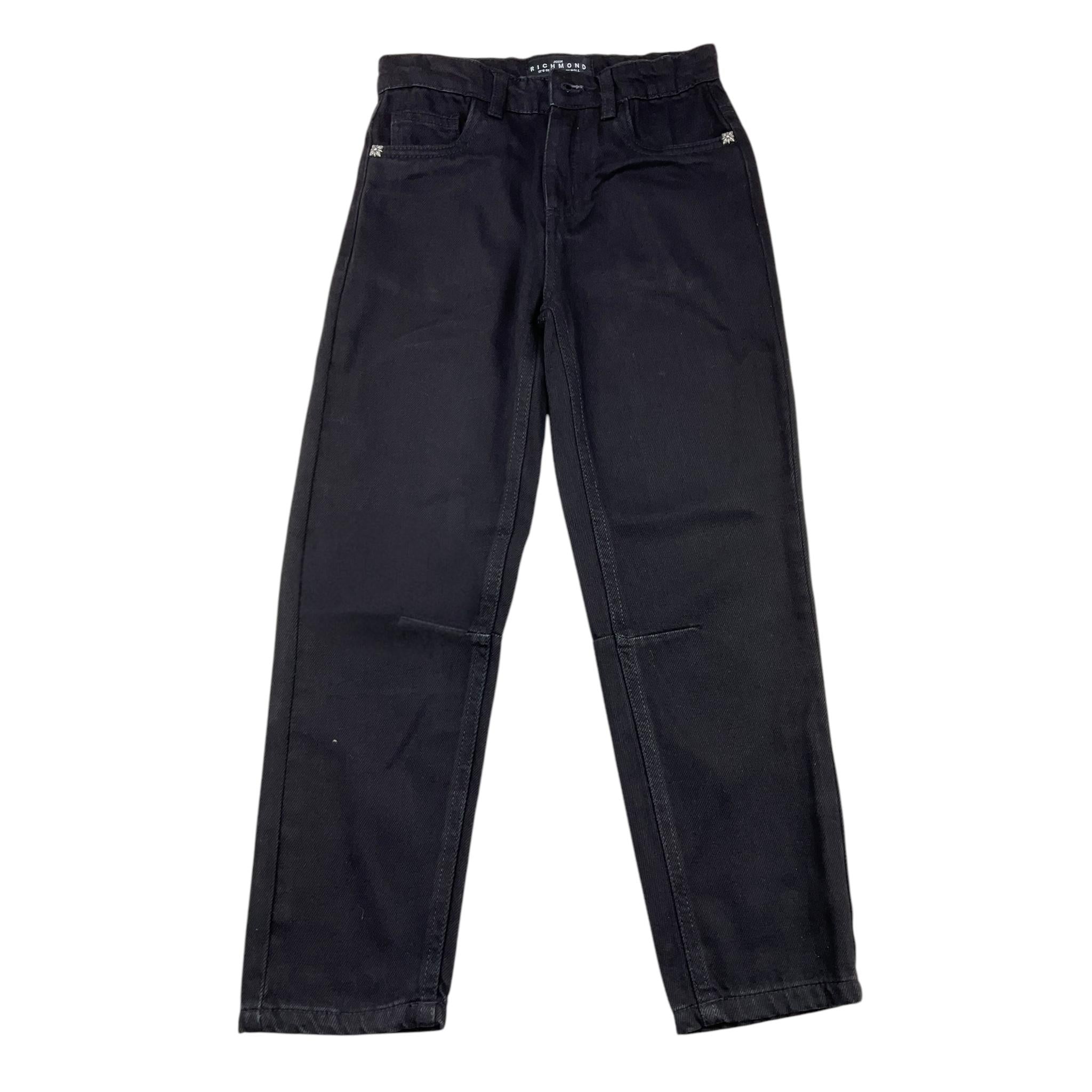 JOHN RICHMOND pantalone tinta unita con girovita regolabile Nero per Bambino RBA25041JE NERO JOHN RICHMOND 