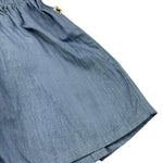 Petit Indi Tuta In Denim Tinta Unita per Bambina SS25BK5137 BLU PETIT INDI 