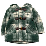 TRUSSARDI cappotto bicolore con fantasia a quadri Bianco/verde per Neonato TIA25132GB BIANCO/VERDE TRUSSARDI 