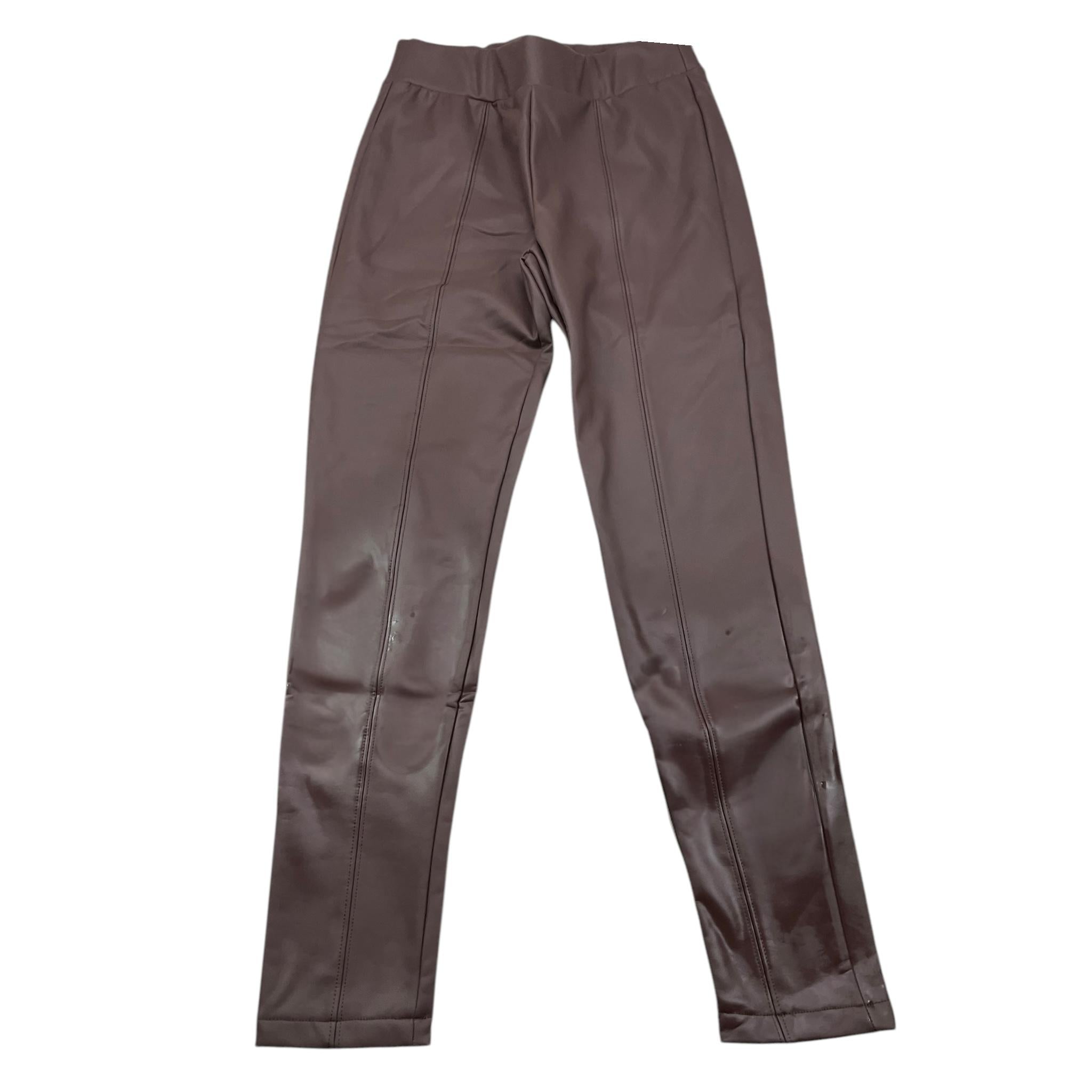 MAYORAL leggins in ecopelle tinta unita Marrone per Bambina 7750 MARRONE MAYORAL 