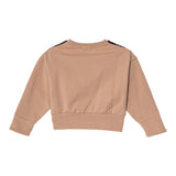 PINKO felpa girocollo tinta unita con stampa logo Rosa per Bambina JCFJF ROSA PINKO 