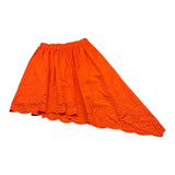 Mariuccia Schlichter perforierter Rock mit asymmetrischer elastischer Taille Orange für Mädchen