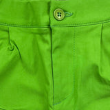 Daniele Alessandrini Einfarbige Bermuda-Shorts mit elastischer Taille Grün für Neugeborene