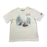 SAINT BARTH t-shirt girocollo tinta unita con stampa Bianco per Bambino CAM000111 BIANCO SAINT BARTH 