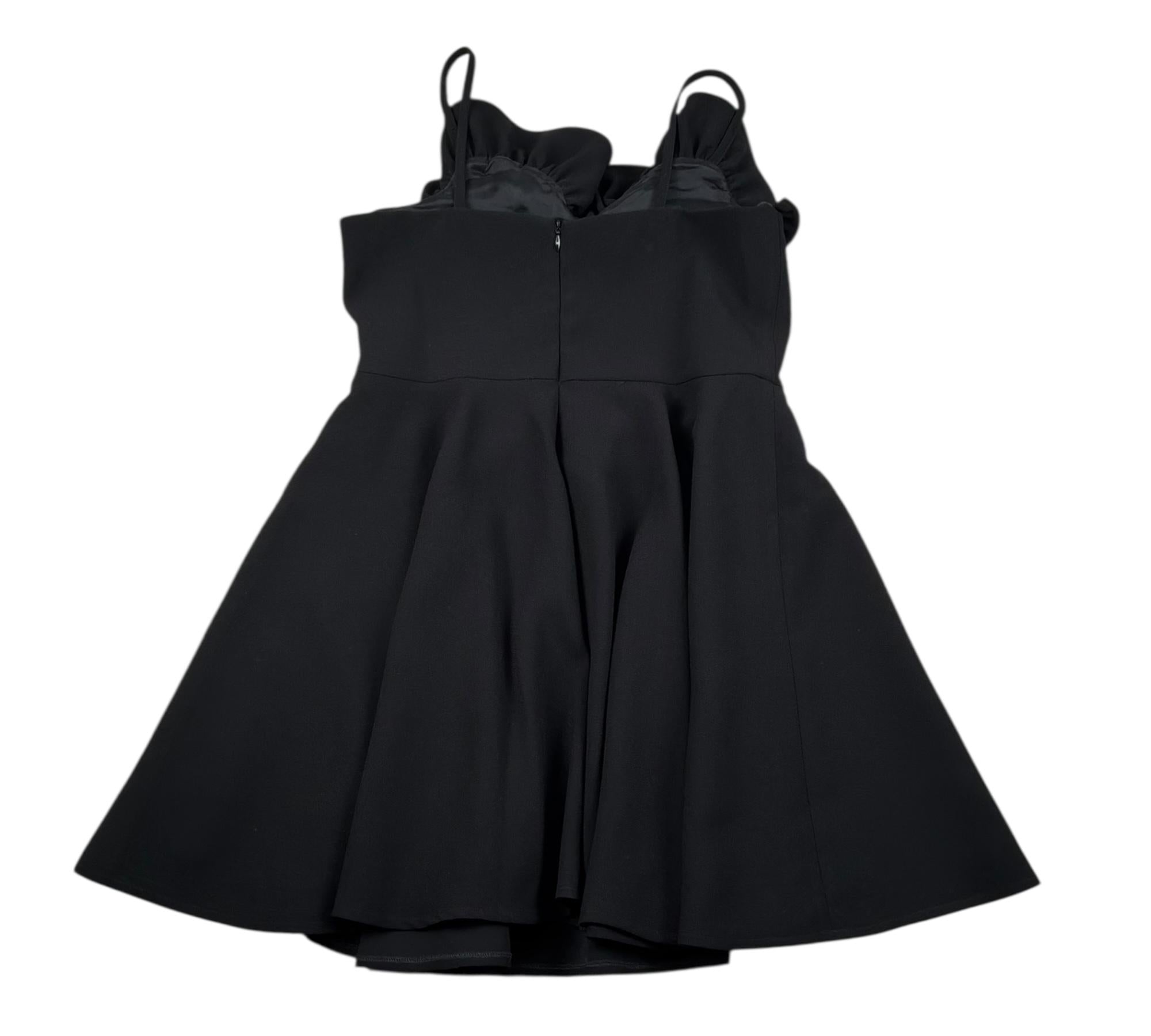 Elisabetta Franchi Abito A Bretelle Tinta Unita con Applicazioni per Bambina EFAB604X NERO ELISABETTA FRANCHI 