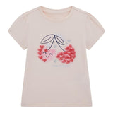 Guess T-Shirt Girocollo Tinta Unita con Stampa per Neonata K5GI03K6YW4 ROSA GUESS 