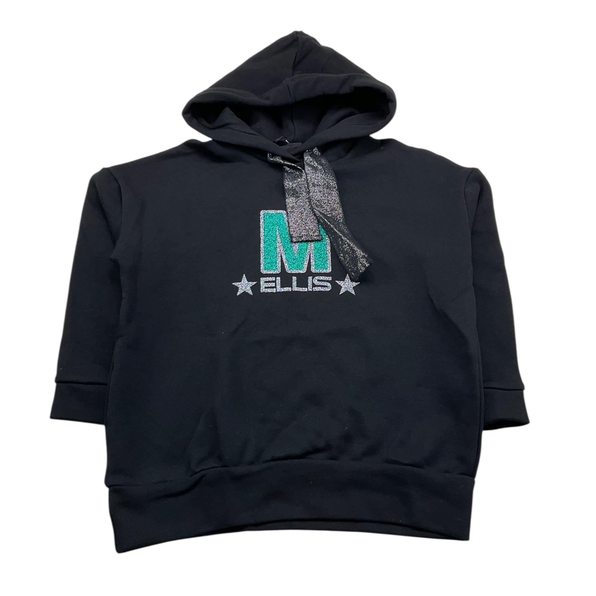 MARC ELLIS felpa tinta unita con cappuccio e stampa Nero per Bambina JMJMX15351XX NERO MARC ELLIS 