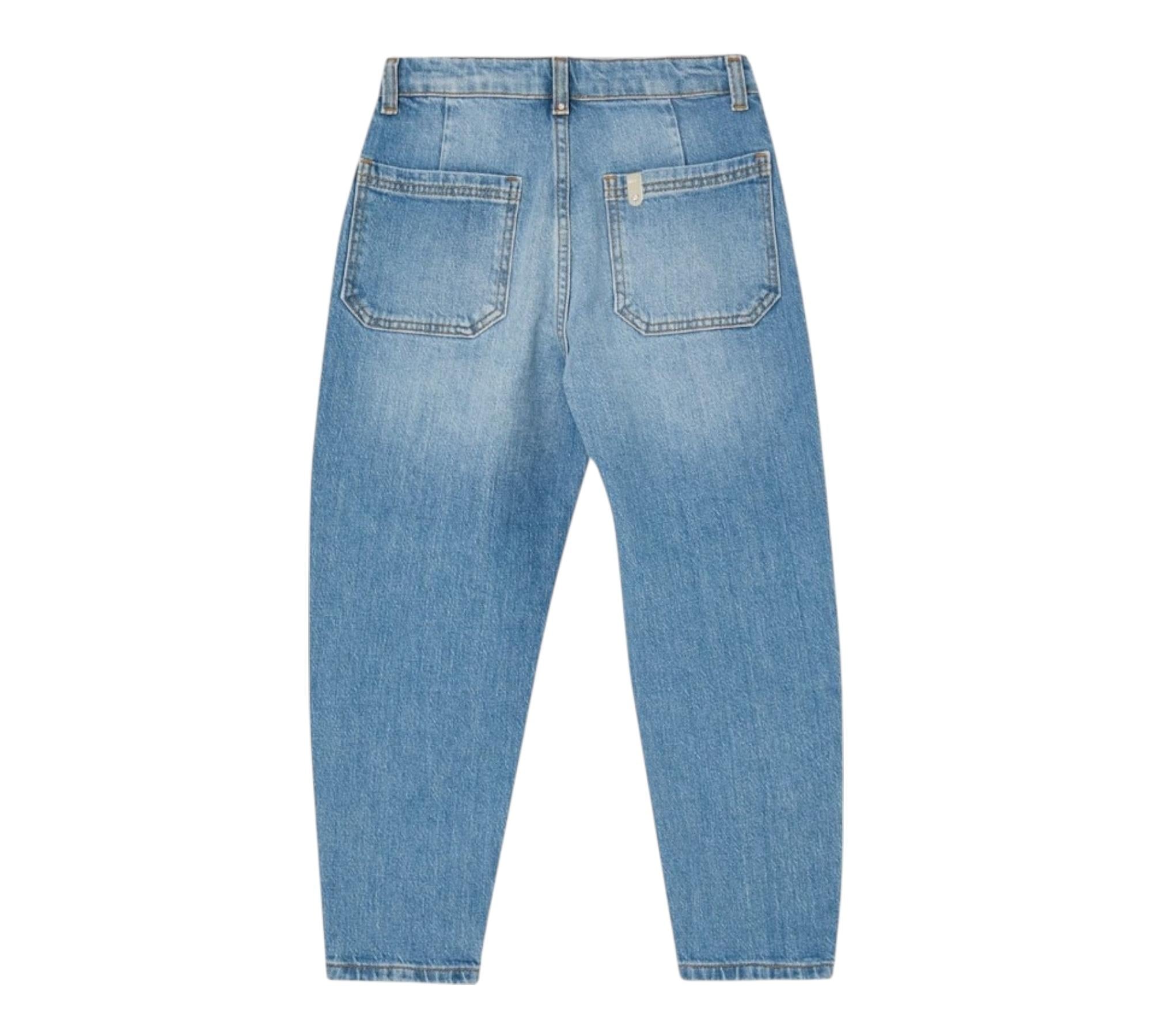 Liu Jo Jeans Tinta Unita con Applicazioni Brillantini per Bambina GA5110XX AZZURRO LIU JO 