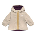K-WAY giubbino reversibile con zip e cappuccio Viola/beige per Neonata K71338WS VIOLA/BEIGE K-WAY 