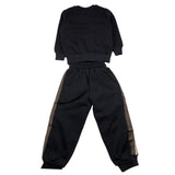 MAISON 9 PARIS completo 2 pezzi felpa-pantalone tinta unita Nero per Bambino F70057J NERO MAISON 9 PARIS 