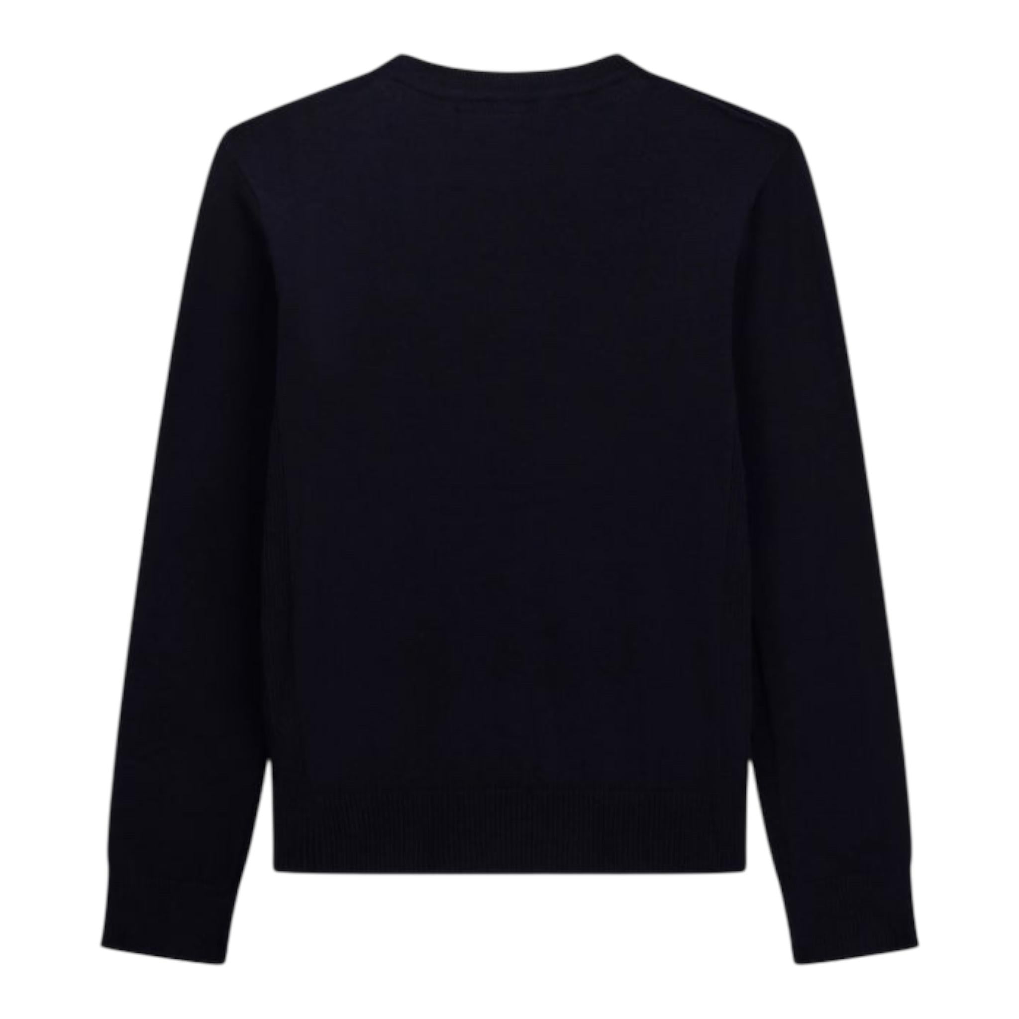 Guess Maglia Girocollo Tinta Unita con Logo per Bambino L0YR03Z2VV0 BLU GUESS 