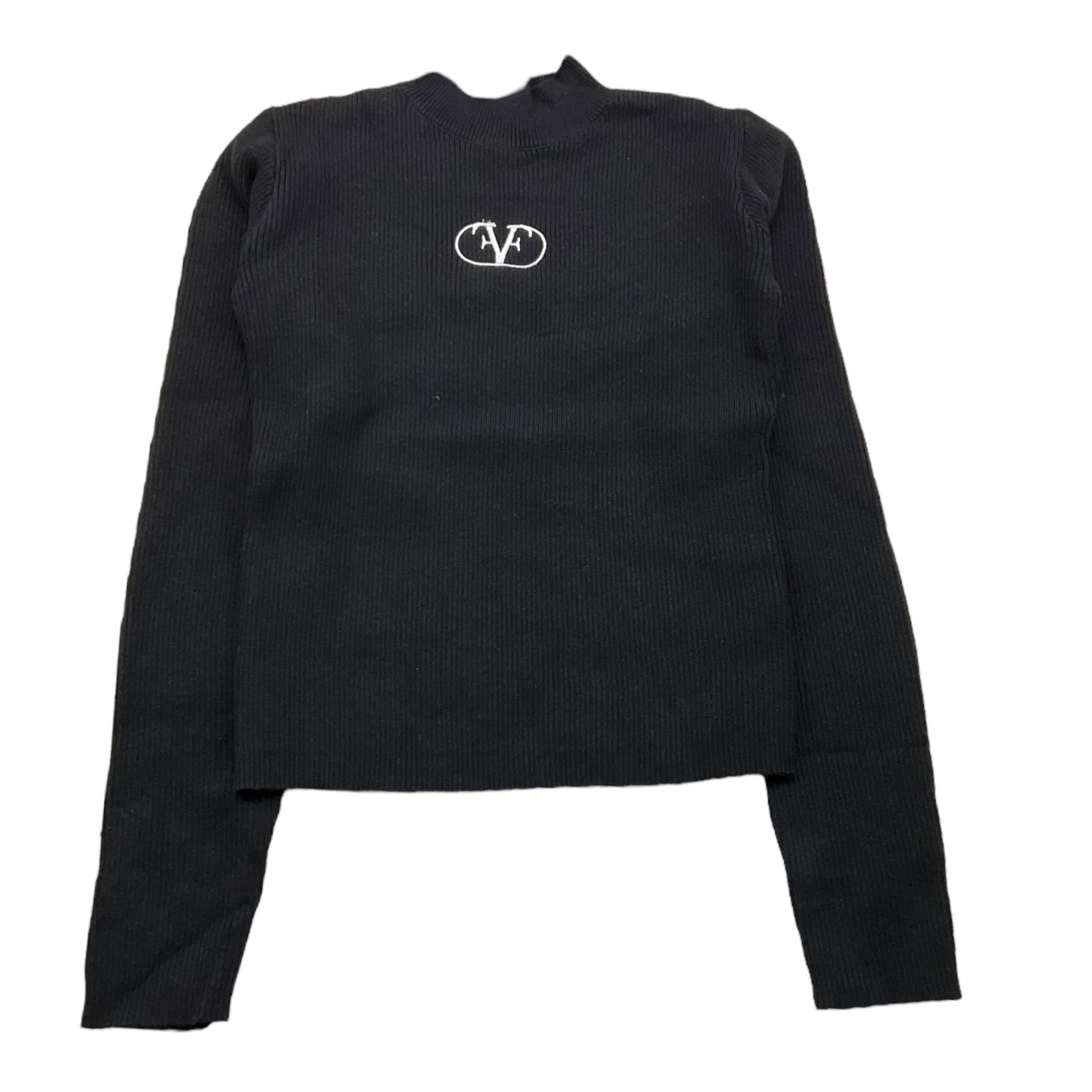 FUN & FUN maglia mezzo collo tinta unita con logo Nero per Bambina FNBSW15506 NERO FUN & FUN 