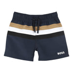 Boss Costume Tinta Unita con Logo per Neonato J51975N BLU BOSS 