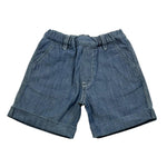 Diesel Bermuda In Denim Tinta Unita con Logo per Neonato K00146 BLU DIESEL 