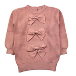 U+è BY MISS GRANT maglia maxi tinta unita con fiocchi Rosa per Bambina UE1469 ROSA U+è BY MISS GRANT 
