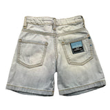 Yes London Zerrissene Denim-Bermuda-Shorts, schlicht, blau, für Babys
