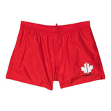 Dsquared2 Costume Tinta Unita Modello Bermuda con Stampa per Neonato DQ0054 ROSSO DSQUARED2 