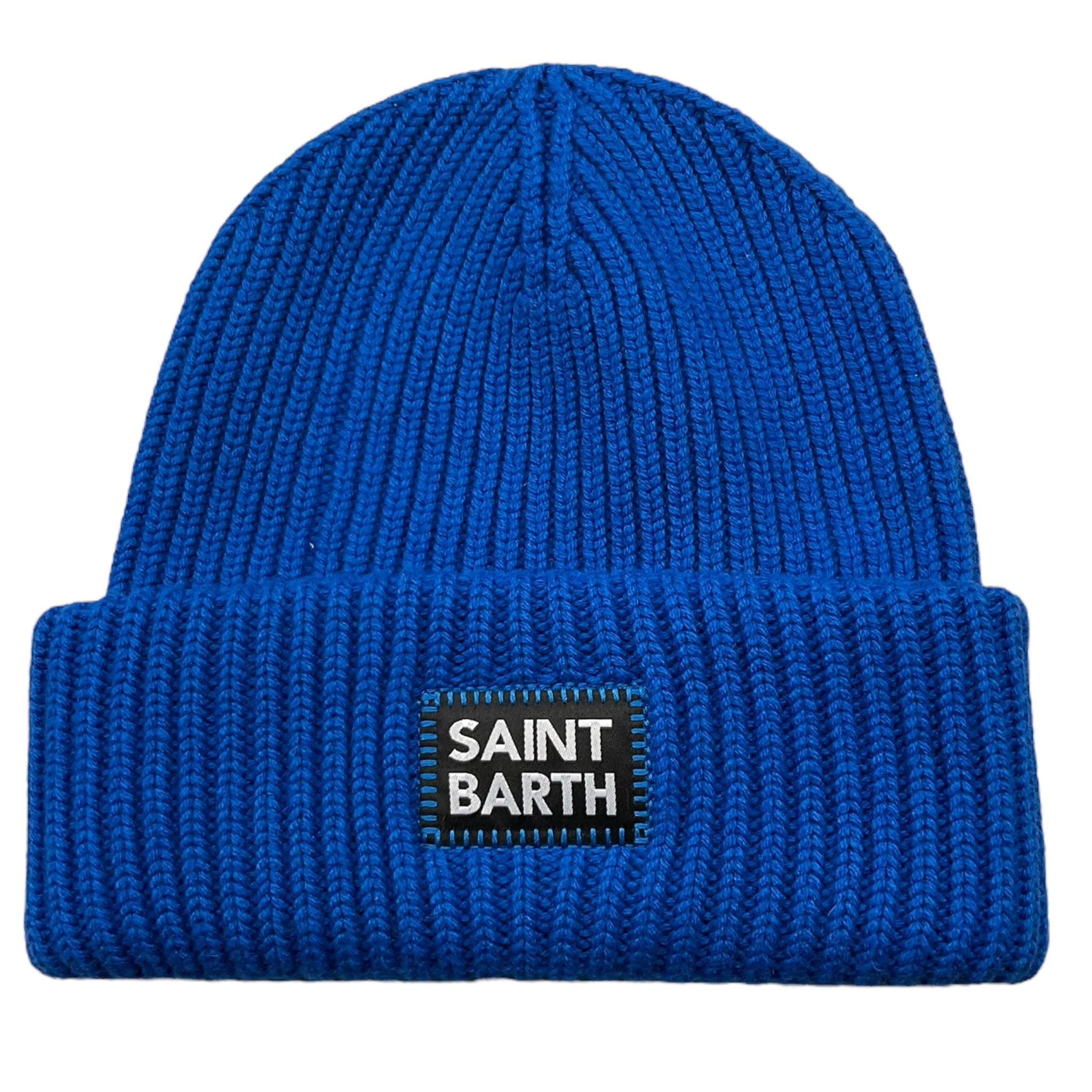 SAINT BARTH cappello tinta unita con stampa Cobalto per Bambino BRR0001 COBALTO SAINT BARTH 