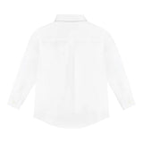 Calvin Klein Camicia Manica Lunga tinta unita con Logo Bianco per Bambino IB0IB01962 BIANCO CALVIN KLEIN 