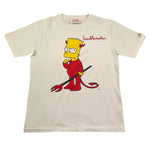 Saint Barth T-Shirt Girocollo Tinta Unita con Stampa Simpson per Bambino BLUS BIANCO SAINT BARTH 