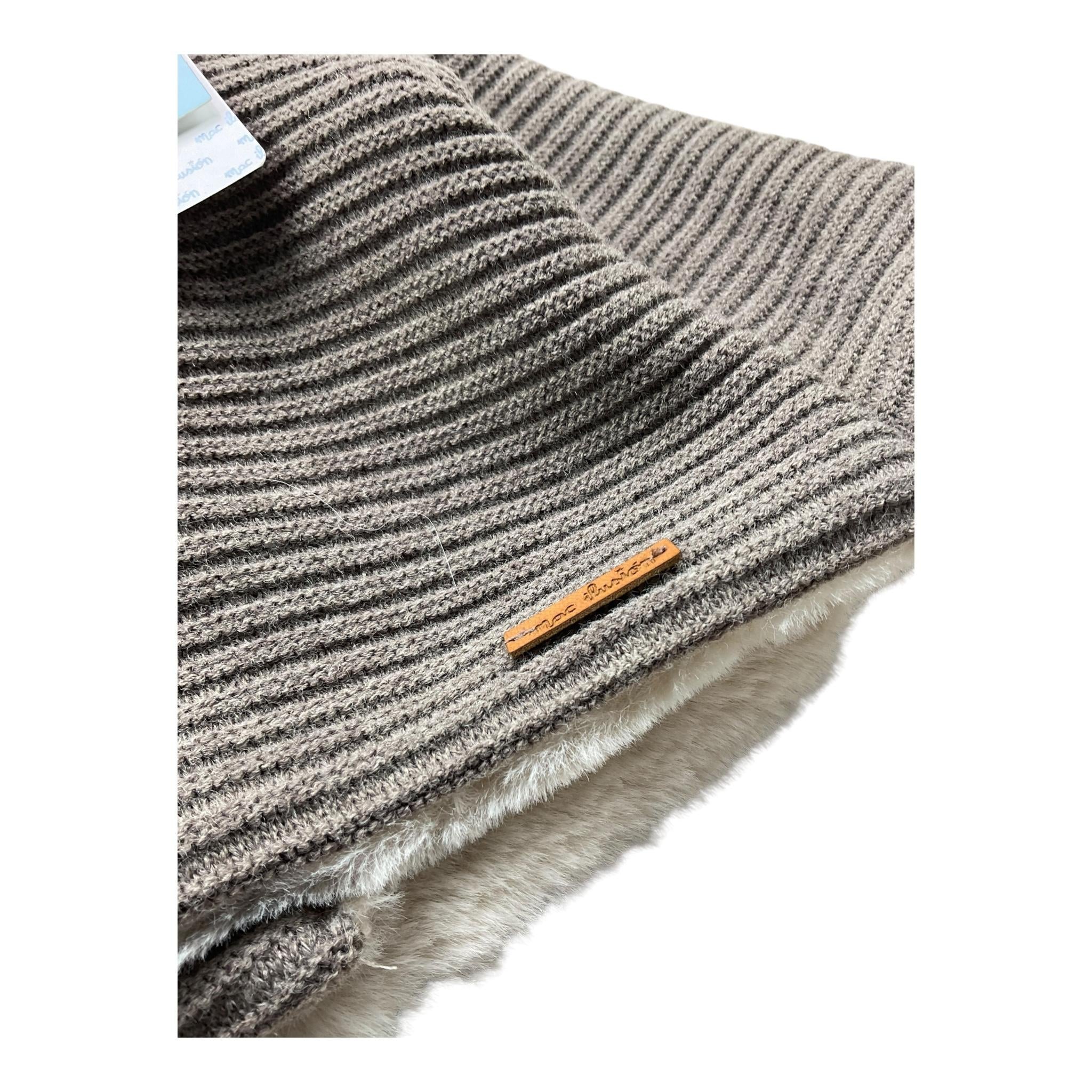 MAC ILUSIO'N cardigan tinta unita con bottoni e cappuccio Marrone per Neonato 9095X MARRONE MAC ILUSIO'N 