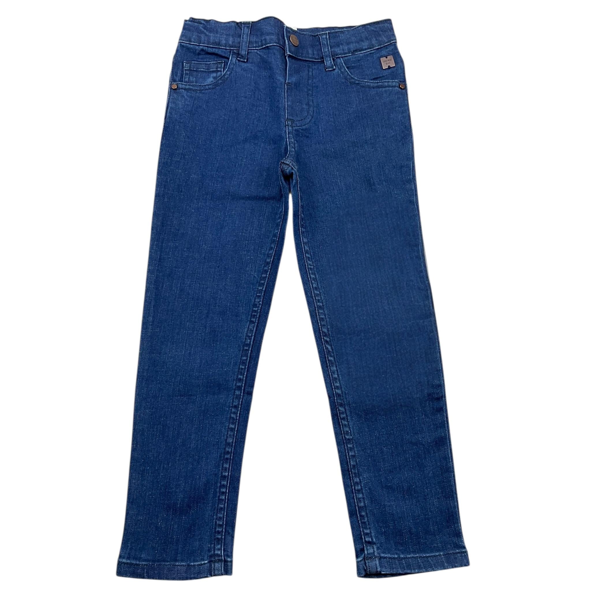 CARRE'MENT BEAU jeans tinta unita con girovita regolabile Blu per Neonato Y04162 BLU CARRE'MENT BEAU 