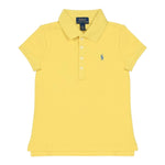 Ralph Lauren Polo Mezza Manica Tinta Unita con Logo per Neonata 312698589132N GIALLO RALPH LAUREN 
