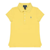 Ralph Lauren Polo Mezza Manica Tinta Unita con Logo per Neonata 312698589132N GIALLO RALPH LAUREN 