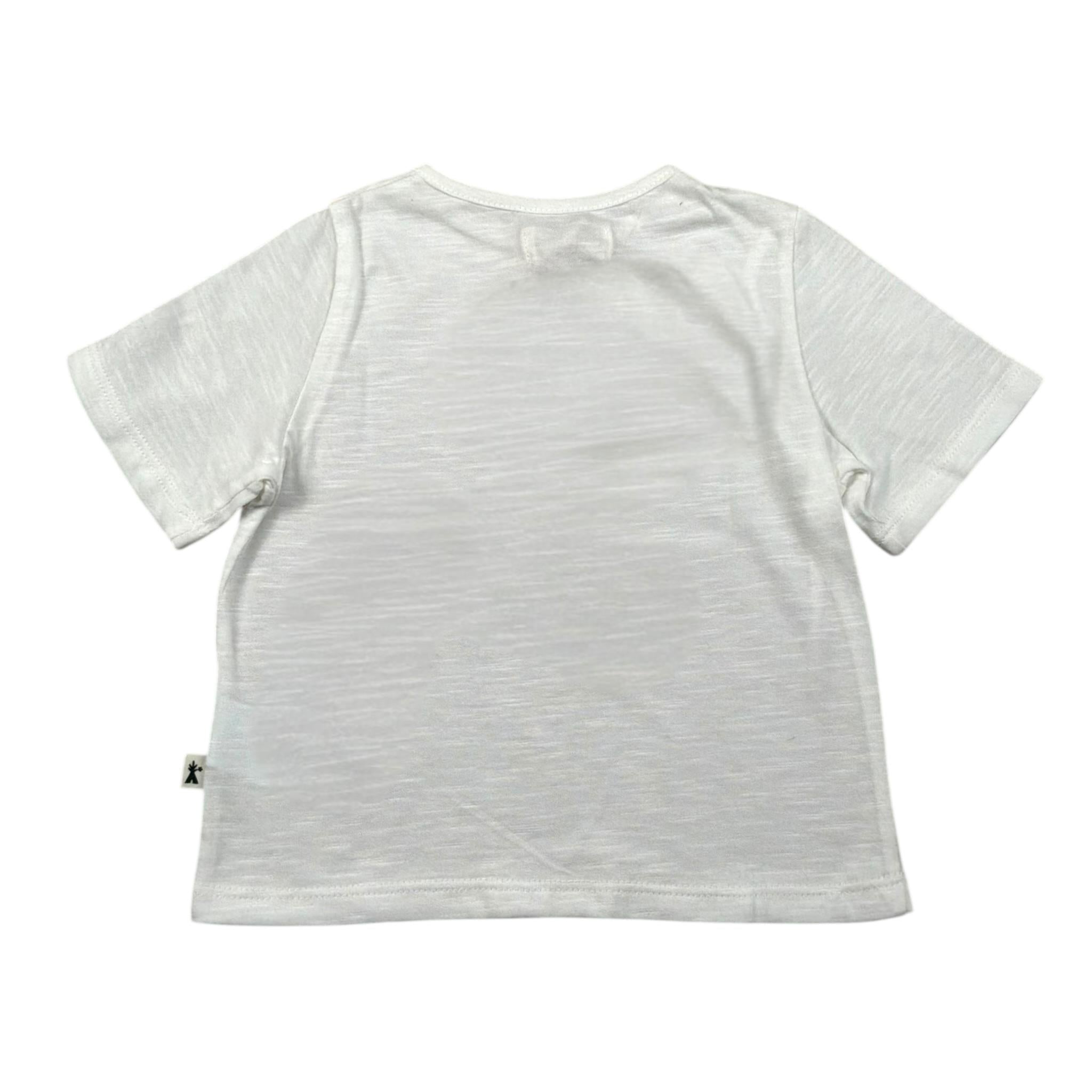 Petit Indi T-Shirt Girocollo Tinta Unita per Bambino SS25BK7617J BIANCO PETIT INDI 