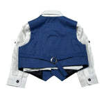 Les Gamins Completo 3 Pezzi Gilet-Camicia-Papillon per Neonato LGMP305512 BLU LES GAMINS 