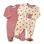 MAYORAL set tutine manica lunga tinta unita in ciniglia Rosa per Neonata 2781X ROSA MAYORAL 