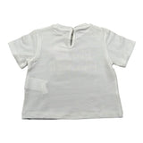 M+E' T-Shirt Girocollo tinta unita con Stampa Bianco per Neonata UE1391 BIANCO M+E' 