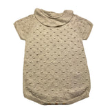 Wedoble Baby Strampler Halblang Beige Gefärbt