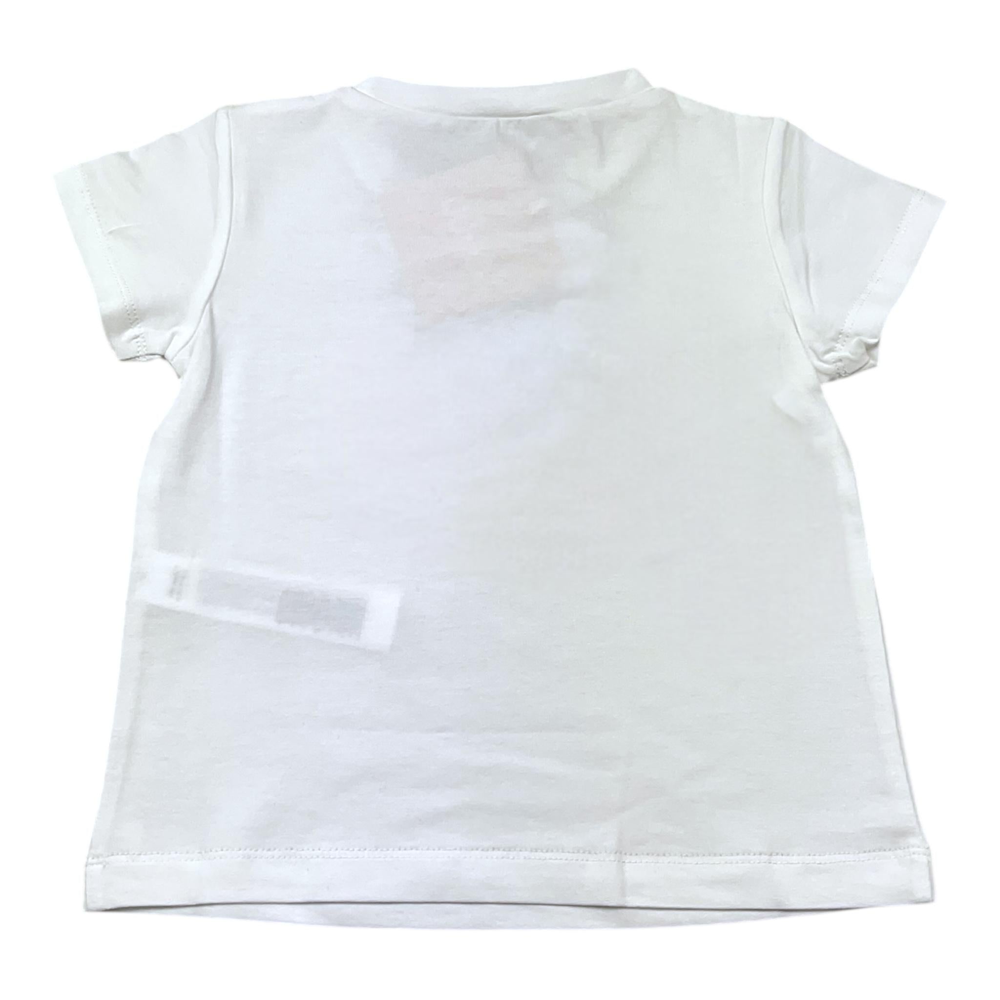 Liu Jo T-Shirt Girocollo Tinta Unita con Brillantini per Neonata KA5094X BIANCO LIU JO 