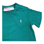 Cesare Paciotti T-Shirt Girocollo Tinta Unita con Stampa per Neonato TSP5155BX VERDE CESARE PACIOTTI 