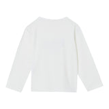 LIU JO shirt girocollo tinta unita con stampa logo Panna per Neonata KF4069N PANNA LIU JO 