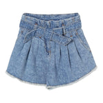 Philosophy Short In Denim Tinta Unita con Stampa per Bambina I9E405 AZZURRO PHILOSOPHY 