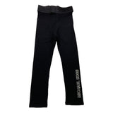 MICHAEL KORS leggins tinta unita con stampa logo Nero per Bambina R30178 NERO MICHAEL KORS 