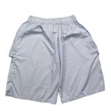 Brian Rush Einfarbige Bermudashorts mit elastischer Taille Hellblau für Jungen