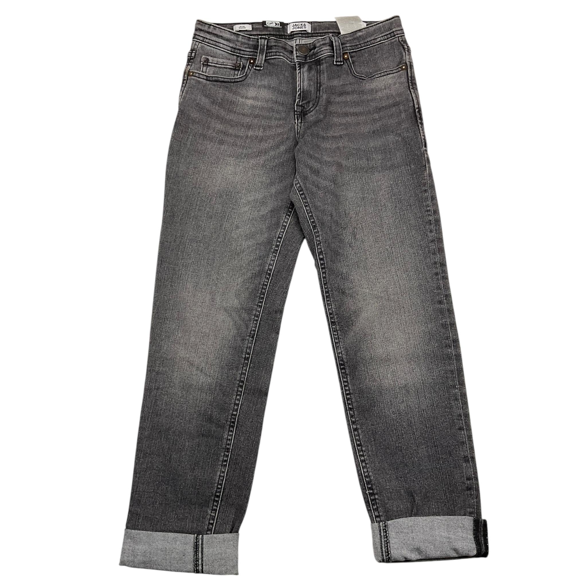 JACK&JONES jeans tinta unita con girovita regolabile Grigio per Bambino 12243686 GRIGIO JACK&JONES 