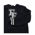 ELISABETTA FRANCHI abito manica lunga tinta unita cn logo Nero per Bambina EGAB183J NERO ELISABETTA FRANCHI 