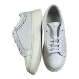 Twinset Sneakers Einfarbig mit weißer Stickerei für Mädchen