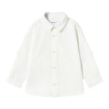 Mayoral Camicia Manica Lunga Tinta Unita per Bambino 1116XJ BIANCO MAYORAL 