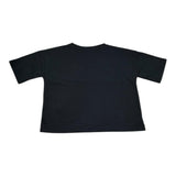 Juicy Couture T-Shirt Girocollo Tinta Unita con Stampa per Bambina JBX6629 NERO JUICY COUTURE 